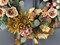 24" Fall Wreath for Front Door, Handmade with Faux Dahlia Camellia Sunflower